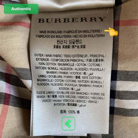 burberry tag real vs fake trench coat|burberry coat false.